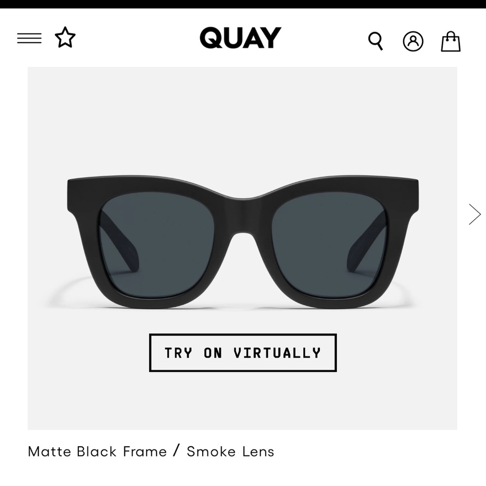 Quay Australia Matte Black After Hours sunglasses